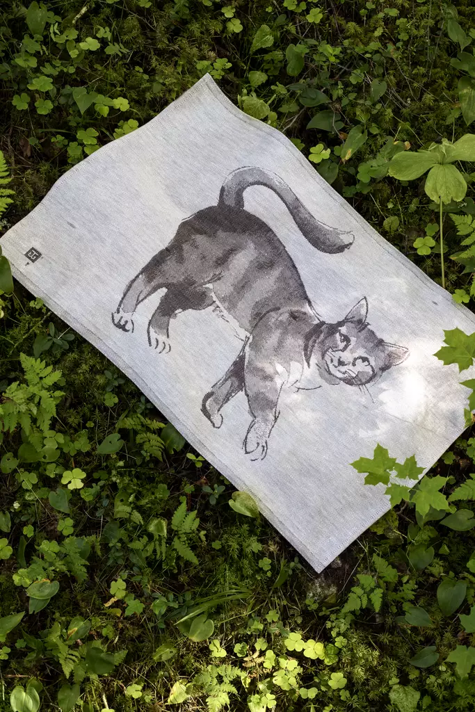 Keittiöpyyhe Lapuan Kankurit KISSA x Teemu Järvi - Keittiötekstiilit - 6417695136978 - 1