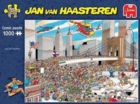 Jan van Haasteren-palapeli New York Marathon - 1000 brikkers puslespill - 8721017607168 - 1