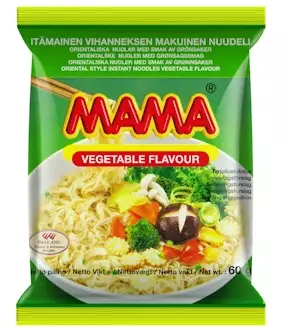 Mama Nuudeli vihanneksen makuinen 60g - Pastat, riisit ja nuudelit - 8850987141478 - 1