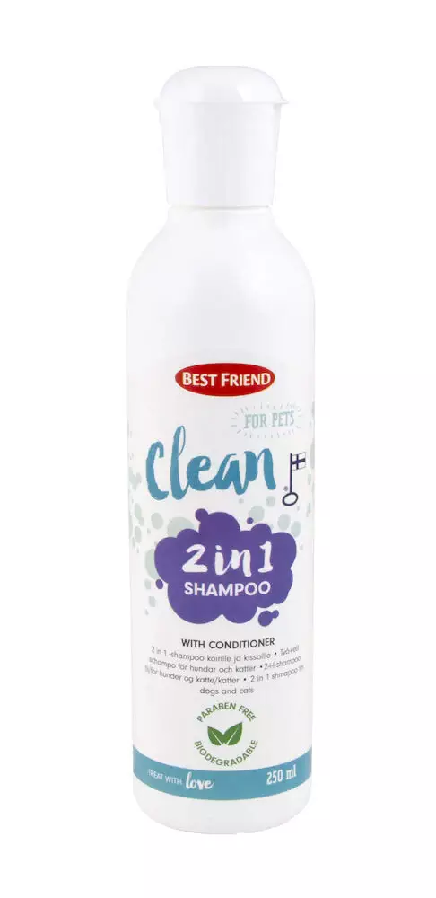 Koiran shampoo kaksi yhdessä Best Friend Clean - Koiran hoitoaineet ja välineet - 5700551130038 - 1