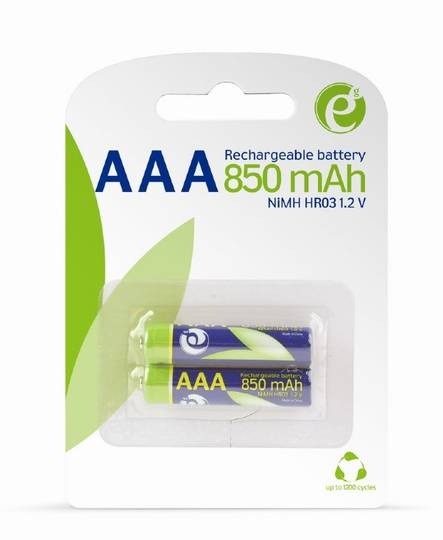 Gembird AAA ladattava paristo 2pack - Paristot - 8716309091909 - 1