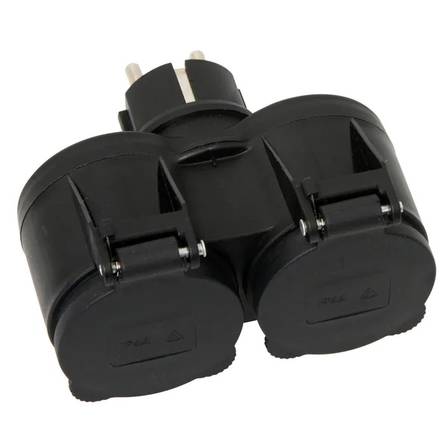 Opal fordelingsboks 2-delt - Stikkontakter og adaptere - 6413821240489 - 1