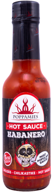 Poppamies Habanero Chilikastike 150ml - Kastikkeet ja öljyt - 6430034010579 - 1
