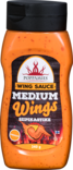 Poppamies Wing Sauce Medium 340g - Kastikkeet ja öljyt - 6430034018179 - 1