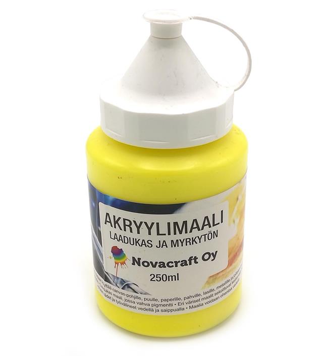 Akrylmaling 250ml Gul - Kunstmalingsutstyr - 6429810234049 - 1