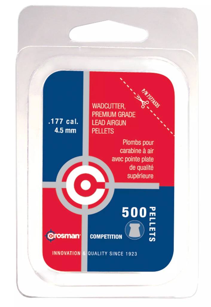 Crosman 177 wadcutter pellet 500 stk - Luftgeværkuler og airsoft-kuler - 028478700079 - 1