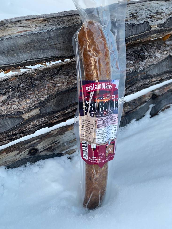 Näätämöläinen punaviinisalami 170g - Näätämöläinen kestomakkarat - 6430065850199 - 1