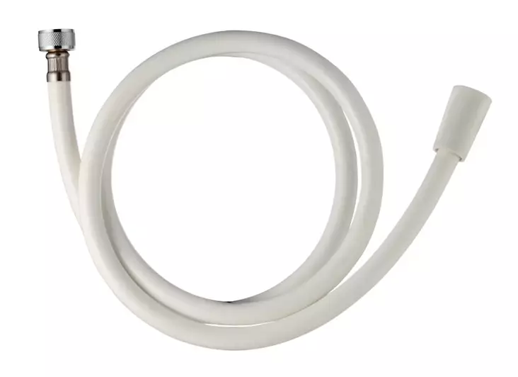 Dusjslange 1,5m plast, hvit - Kraner og dusjer - 6413820770369 - 1