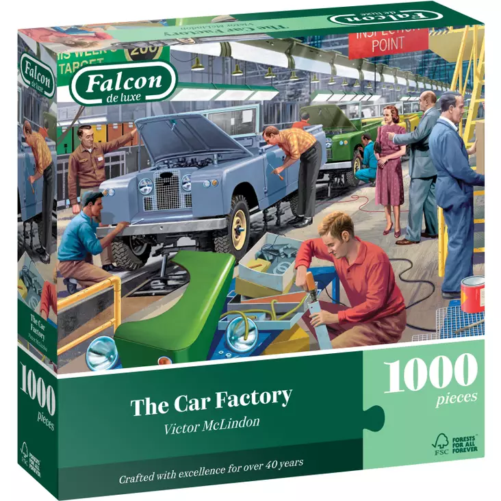 Palapeli The Car Factory - 1000 brikkers puslespill - 8721017603009 - 1