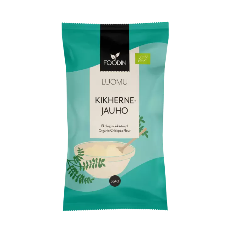 Foodin kikertmel 350g økologisk - Bakeprodukter - 6430055219579 - 1