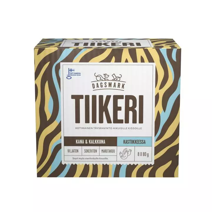 Dagsmark TIIKERI kylling-kalkun saus - Våtfôr til katt - 6430066383429 - 1