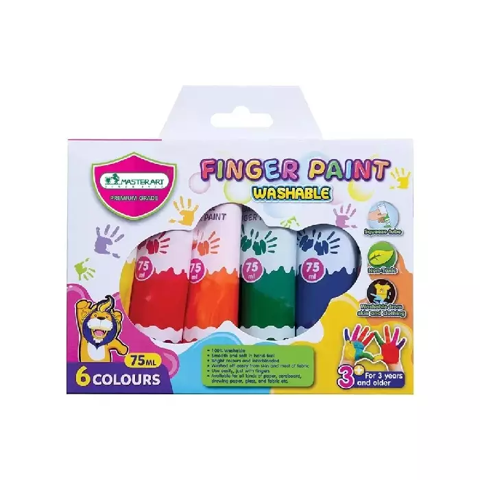 Sormivärit 6 väriä - Taidemaalaustarvikkeet - 8851907292089 - 1